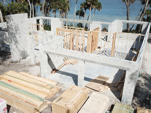 Turnkey Shell Construction Block Home Florida
